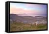 Ramsey Beach at Sunset, Isle of Man, Europe-Neil Farrin-Framed Stretched Canvas