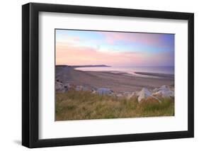 Ramsey Beach at Sunset, Isle of Man, Europe-Neil Farrin-Framed Photographic Print