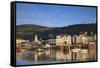 Ramsey Harbour, Ramsey, Isle of Man, Europe-Neil Farrin-Framed Stretched Canvas