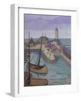 Ramsgate Harbour, c.1927-Stanislawa de Karlowska-Framed Giclee Print