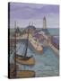 Ramsgate Harbour, c.1927-Stanislawa de Karlowska-Stretched Canvas