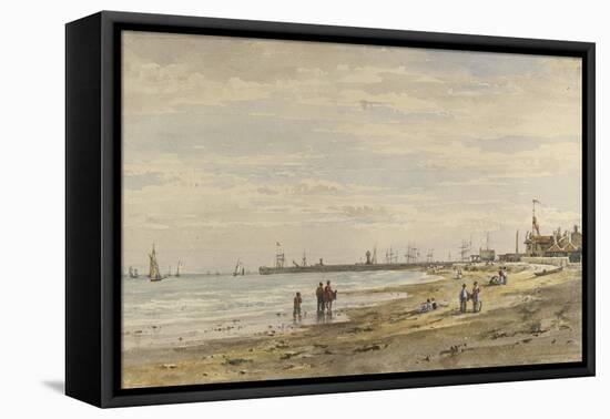 Ramsgate Pier, August 1838-Caroline Davidson-Framed Stretched Canvas