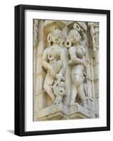 Ranakpur Jain Temple with Carving Between Ghanerao and Udaipur, Rajasthan, India-Keren Su-Framed Photographic Print
