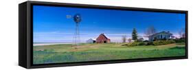 Ranch and Spring Wildflowers, Grangeville, Idaho, USA-Terry Eggers-Framed Stretched Canvas