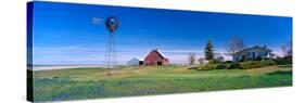 Ranch and Spring Wildflowers, Grangeville, Idaho, USA-Terry Eggers-Stretched Canvas