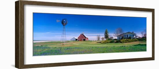 Ranch and Spring Wildflowers, Grangeville, Idaho, USA-Terry Eggers-Framed Photographic Print
