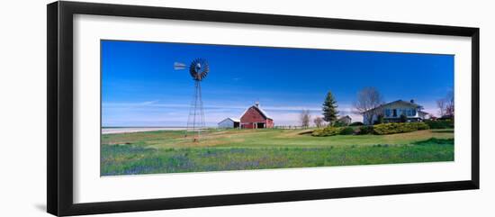 Ranch and Spring Wildflowers, Grangeville, Idaho, USA-Terry Eggers-Framed Photographic Print