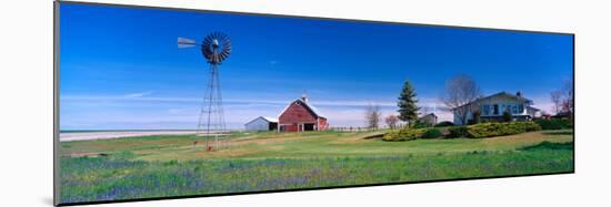 Ranch and Spring Wildflowers, Grangeville, Idaho, USA-Terry Eggers-Mounted Photographic Print