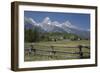 Ranch and Teton Range, Grand Teton National Park, Wyoming, United States of America, North America-Richard Maschmeyer-Framed Photographic Print
