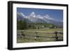 Ranch and Teton Range, Grand Teton National Park, Wyoming, United States of America, North America-Richard Maschmeyer-Framed Photographic Print