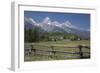 Ranch and Teton Range, Grand Teton National Park, Wyoming, United States of America, North America-Richard Maschmeyer-Framed Photographic Print