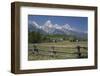 Ranch and Teton Range, Grand Teton National Park, Wyoming, United States of America, North America-Richard Maschmeyer-Framed Photographic Print