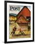 "Ranch Basketball" Saturday Evening Post Cover, November 11, 1950-John Clymer-Framed Giclee Print