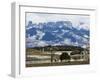 Ranch Below Peaks of the San Juan Mountains, Colorado, United States of America, North America-Kober Christian-Framed Photographic Print