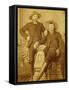 Ranch Hands Dressed As Gentlemen-Gustav Rhine-Framed Stretched Canvas