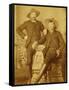 Ranch Hands Dressed As Gentlemen-Gustav Rhine-Framed Stretched Canvas