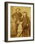 Ranch Hands Dressed As Gentlemen-Gustav Rhine-Framed Art Print