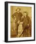 Ranch Hands Dressed As Gentlemen-Gustav Rhine-Framed Art Print