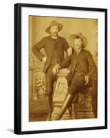 Ranch Hands Dressed As Gentlemen-Gustav Rhine-Framed Art Print