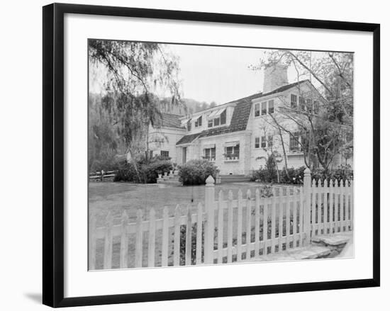 Ranch Home Owned by Clark Gable-null-Framed Photographic Print