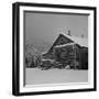 Ranch House after early Fall Blizzard, near Aspen, Colorado, 1941-Marion Post Wolcott-Framed Photographic Print