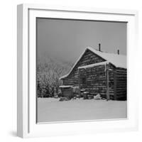 Ranch House after early Fall Blizzard, near Aspen, Colorado, 1941-Marion Post Wolcott-Framed Photographic Print