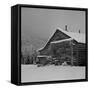 Ranch House after early Fall Blizzard, near Aspen, Colorado, 1941-Marion Post Wolcott-Framed Stretched Canvas