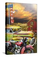 Ranch House Motel-John Roy-Stretched Canvas