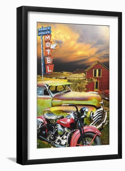 Ranch House Motel-John Roy-Framed Giclee Print