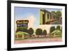 Ranch House Vintage Motel-null-Framed Premium Giclee Print