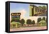 Ranch House Vintage Motel-null-Framed Stretched Canvas