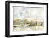 Ranch in Plateau, Scenery of Spring-Kenji Fujimura-Framed Art Print