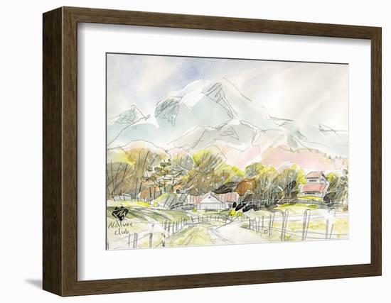 Ranch in Plateau, Scenery of Spring-Kenji Fujimura-Framed Art Print