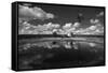 Ranch Pond, New Mexico-Steve Gadomski-Framed Stretched Canvas