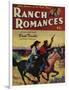 Ranch Romances Magazine Cover-Lantern Press-Framed Art Print