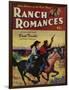 Ranch Romances Magazine Cover-Lantern Press-Framed Art Print