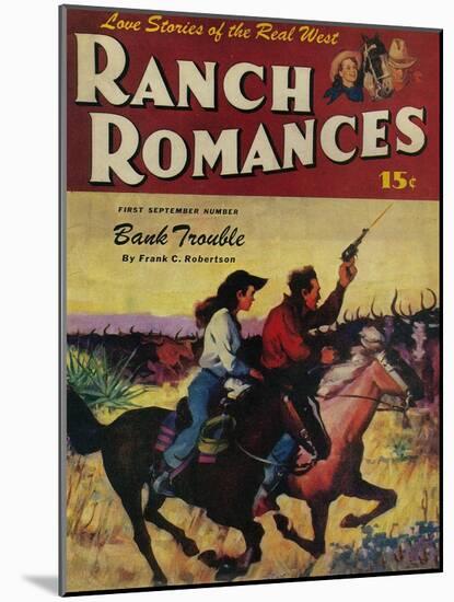 Ranch Romances Magazine Cover-Lantern Press-Mounted Art Print
