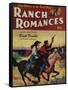 Ranch Romances Magazine Cover-Lantern Press-Framed Stretched Canvas