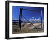 Ranch's Fencing Frames the Mountains of Grand Teton National Park, Wyoming, USA-Diane Johnson-Framed Photographic Print