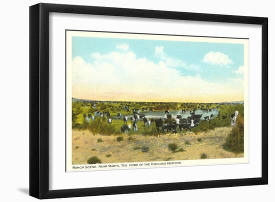Ranch Scene, Marfa, Texas-null-Framed Art Print