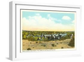 Ranch Scene, Marfa, Texas-null-Framed Art Print