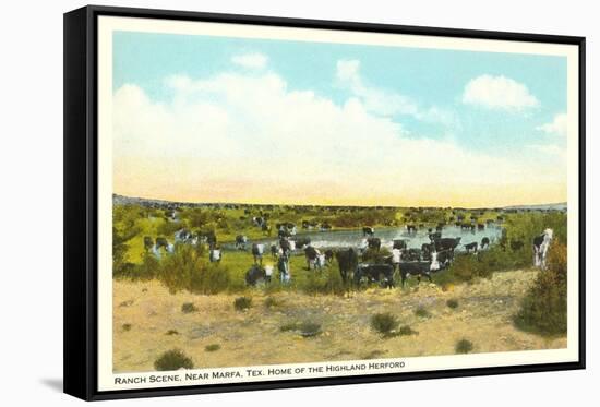 Ranch Scene, Marfa, Texas-null-Framed Stretched Canvas