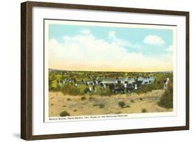 Ranch Scene, Marfa, Texas-null-Framed Art Print