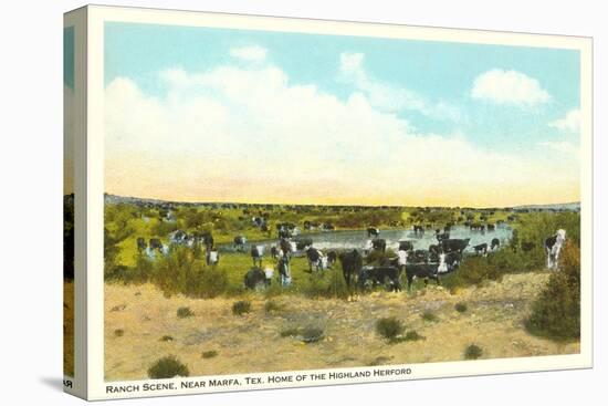 Ranch Scene, Marfa, Texas-null-Stretched Canvas