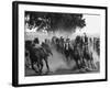 Ranchers Corralling Horses on Pirovano Ranch-Leonard Mccombe-Framed Photographic Print