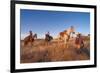 Ranchers with their horses, Horseshoe Working Ranch, Arizona, USA-null-Framed Premium Giclee Print