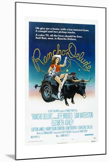 Rancho Deluxe, US poster, Elizabeth Ashley, 1975-null-Mounted Art Print