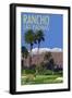 Rancho Las Palmas, California - Golfing Scene-Lantern Press-Framed Art Print