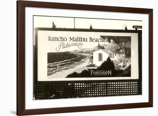 Rancho Malibu Billboard-null-Framed Premium Giclee Print