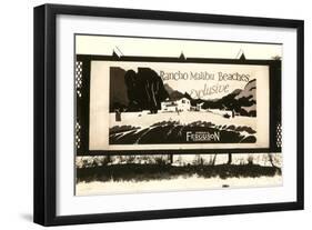 Rancho Malibu Billboard-null-Framed Art Print